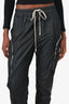 Rick Owens Black Nylon 'Temple Tecuatl' Track Pants Size 8