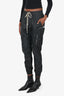 Rick Owens Black Nylon 'Temple Tecuatl' Track Pants Size 8