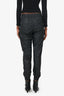 Rick Owens Black Nylon 'Temple Tecuatl' Track Pants Size 8