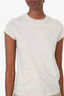 Rick Owens Beige Cotton T-Shirt Size 6