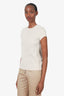 Rick Owens Beige Cotton T-Shirt Size 6