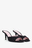 Louis Vuitton Black Fabric Monogram Mules Size 36
