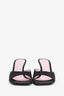 Louis Vuitton Black Fabric Monogram Mules Size 36