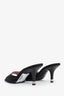 Louis Vuitton Black Fabric Monogram Mules Size 36