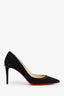 Christian Louboutin Black Suede 'Anjalina' Heels Size 36.5