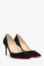 Christian Louboutin Black Suede 'Anjalina' Heels Size 36.5