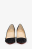 Christian Louboutin Black Suede 'Anjalina' Heels Size 36.5