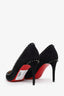 Christian Louboutin Black Suede 'Anjalina' Heels Size 36.5