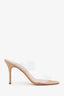 Manolo Blahnik Beige Plastic Heels Size 36.5