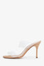 Manolo Blahnik Beige Plastic Heels Size 36.5