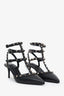 Valentino Black Rockstud Leather Heels Size 36.5