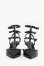 Valentino Black Rockstud Leather Heels Size 36.5