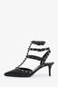 Valentino Black Rockstud Leather Heels Size 36.5