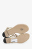 Valentino Cream Rockstud Leather Sandals Size 36
