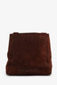 Pre-Loved Chanel™ 1997-99 Brown Suede CC Embroidered Tote Bag