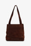 Pre-Loved Chanel™ 1997-99 Brown Suede CC Embroidered Tote Bag