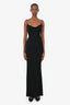 Katie May Black Open Back Maxi Dress Size S