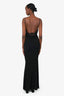 Katie May Black Open Back Maxi Dress Size S