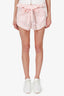 For Love & Lemons Pink Mini Shorts With Tie Size XS