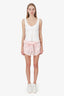 For Love & Lemons Pink Mini Shorts With Tie Size XS