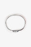 Hermès Silver Toned/Red Clic Bracelet