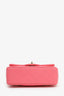 Pre-Loved Chanel™ 2020-21 Pink Lambskin Mini Rectangular Flap Bag