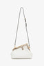 Fendi First White/Python Leather Small Clutch With Straps