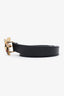 Gucci Black Queen Margaret Bee Embellished Belt