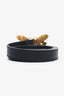 Gucci Black Queen Margaret Bee Embellished Belt