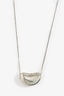 Tiffany & Co. Elsa Peretti Sterling Silver Bean Pendant Necklace