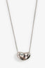 Tiffany & Co. Elsa Peretti Sterling Silver Bean Pendant Necklace