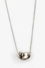 Tiffany & Co. Elsa Peretti Sterling Silver Bean Pendant Necklace