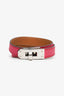 Hermès Pink Leather Double Bracelet