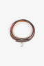 Hermès Pink Leather Double Bracelet