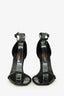 Saint Laurent Black Patent Leather Opyum Sandals Size 35