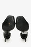 Saint Laurent Black Patent Leather Opyum Sandals Size 35
