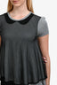 Red Valentino Grey Lace Top Size M