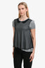 Red Valentino Grey Lace Top Size M