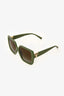 Tiffany & Co. Green Acetate T Oversized Square Tinted Sunglasses