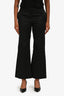 Celine Black Cotton Straight Leg Pants Size 36