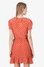 Réalisation Par Coral Silk Polka Dot Ruffled Wrap Dress Size XS