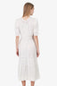LoveShackFancy White Cotton Ardan Victorian Midi Dress Size S