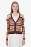 Missoni Multicolour Wool Striped Knit Cardigan Size 38
