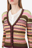 Missoni Multicolour Wool Striped Knit Cardigan Size 38