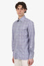 Tom Ford Purple Cotton Check Button Down Shirt Size 42 Mens