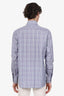 Tom Ford Purple Cotton Check Button Down Shirt Size 42 Mens