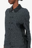 St. John Black/White Tweed Jacket + Skirt Set Size 14