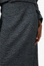 St. John Black/White Tweed Jacket + Skirt Set Size 14