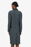 St. John Black/White Tweed Jacket + Skirt Set Size 14