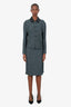 St. John Black/White Tweed Jacket + Skirt Set Size 14